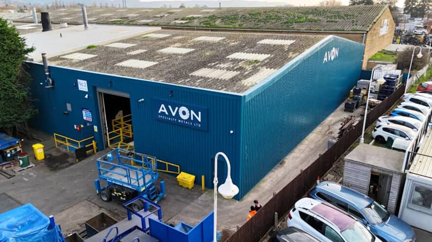 Avon Specialty Metals custom building sign